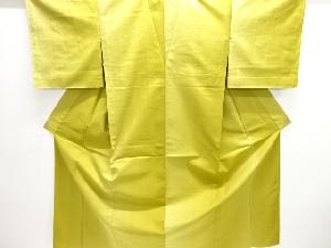 未使用品　仕立て上がり　暈し柄織り出し手織り節紬単衣着物